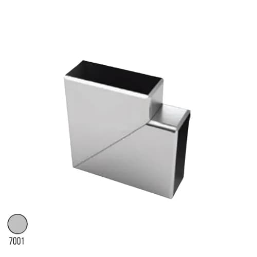 60X25 Dirsek Kanalsız Dirsek 90 Derece Eloksal
