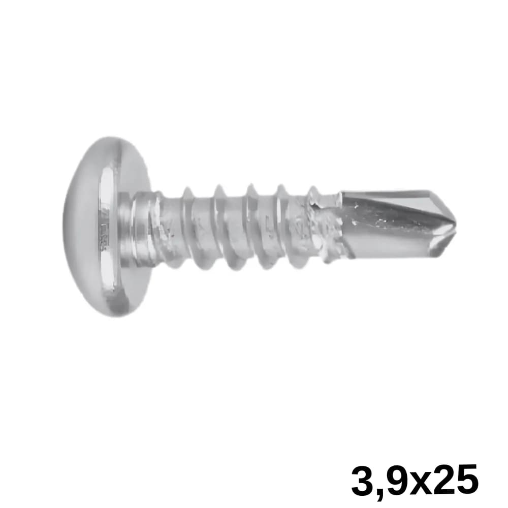 Wax 3,9 X 25 mm Yıldız Silindir Başlı Matkap Uçlu Vida 1000 Ad.