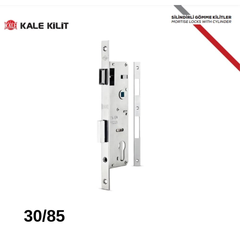 Kale PVC Doğrama İçin Silindirli Kapı Kilidi - Krom 30 mm 153P3000001