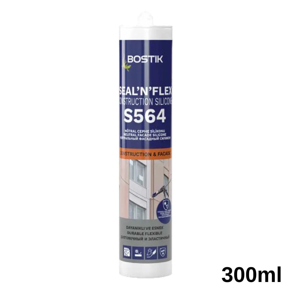Bostik S 564 Nötr Cephe Silikon 300 ml Şeffaf