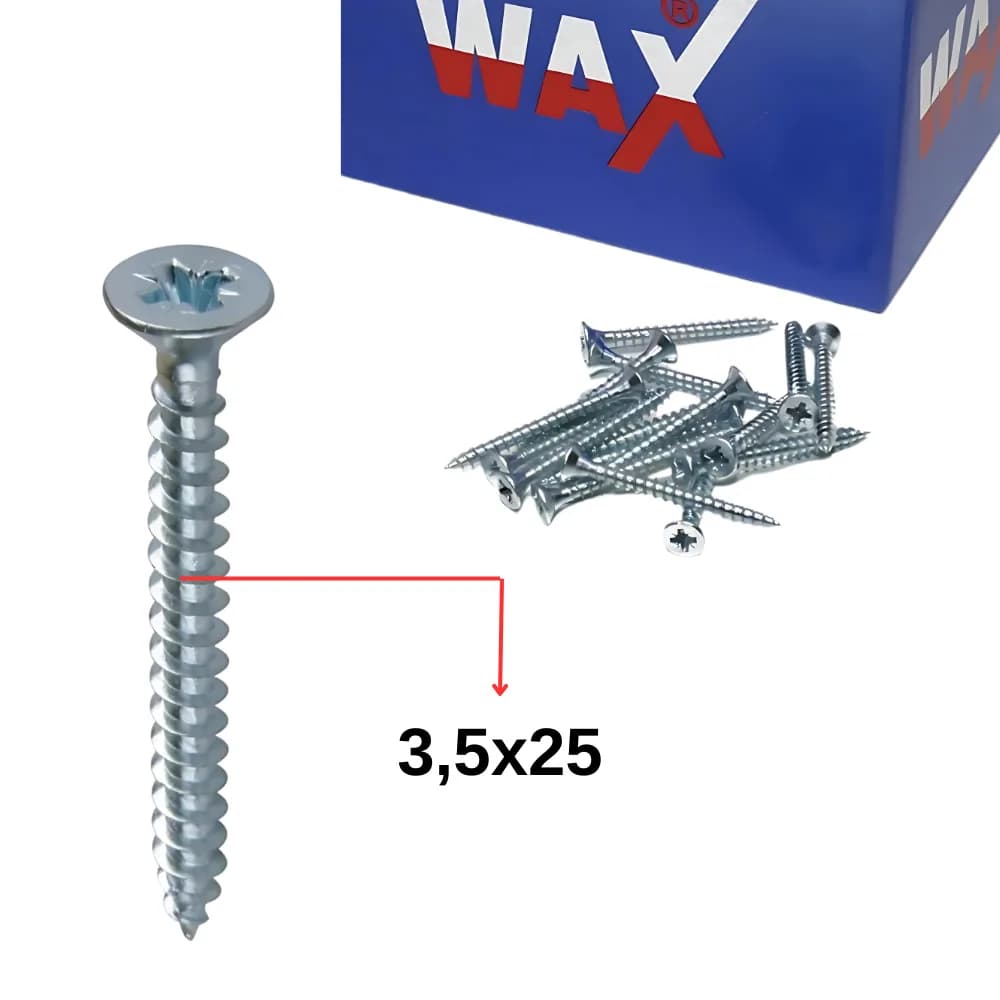 Wax 3,5 X 25 Sunta Vidası 1000 Ad.