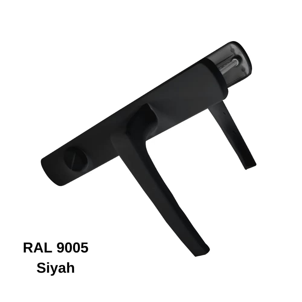 Endow WC Kapı Kolu Yaylı Siyah 35/90