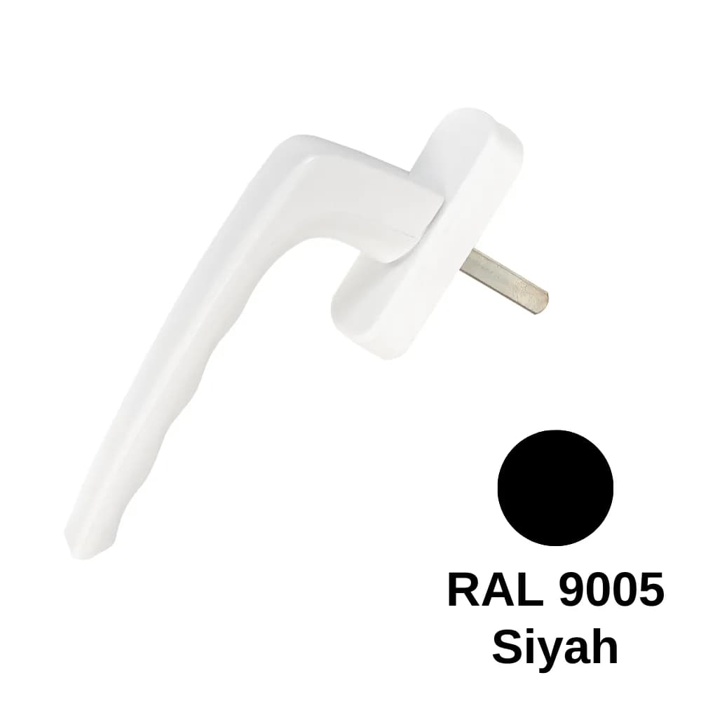 Endow Alüminyum Pencere Kolu Siyah