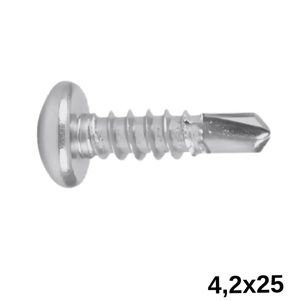 Wax 4,2 X 25 mm Yıldız Silindir Başlı Matkap Uçlu Vida 500 Ad.