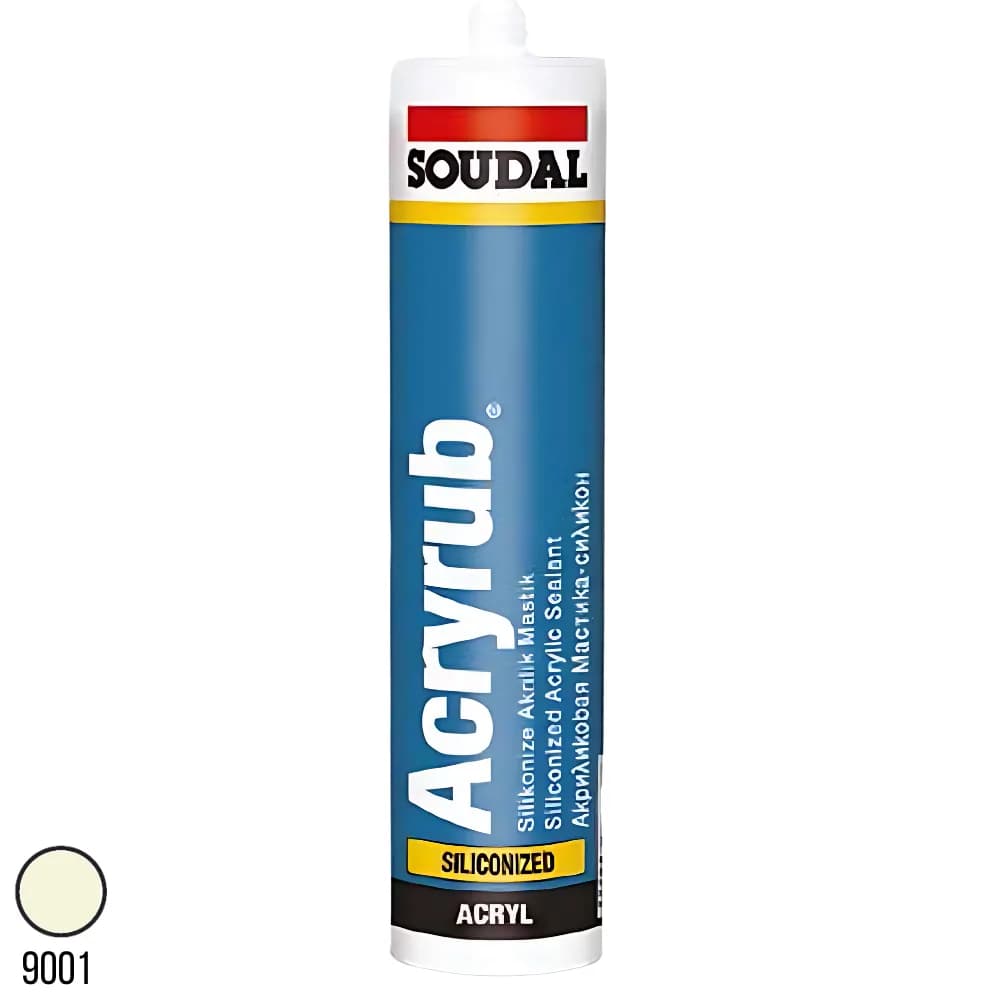 Soudal Acryrub Silikonize Mastik Bej 500 gr 417565