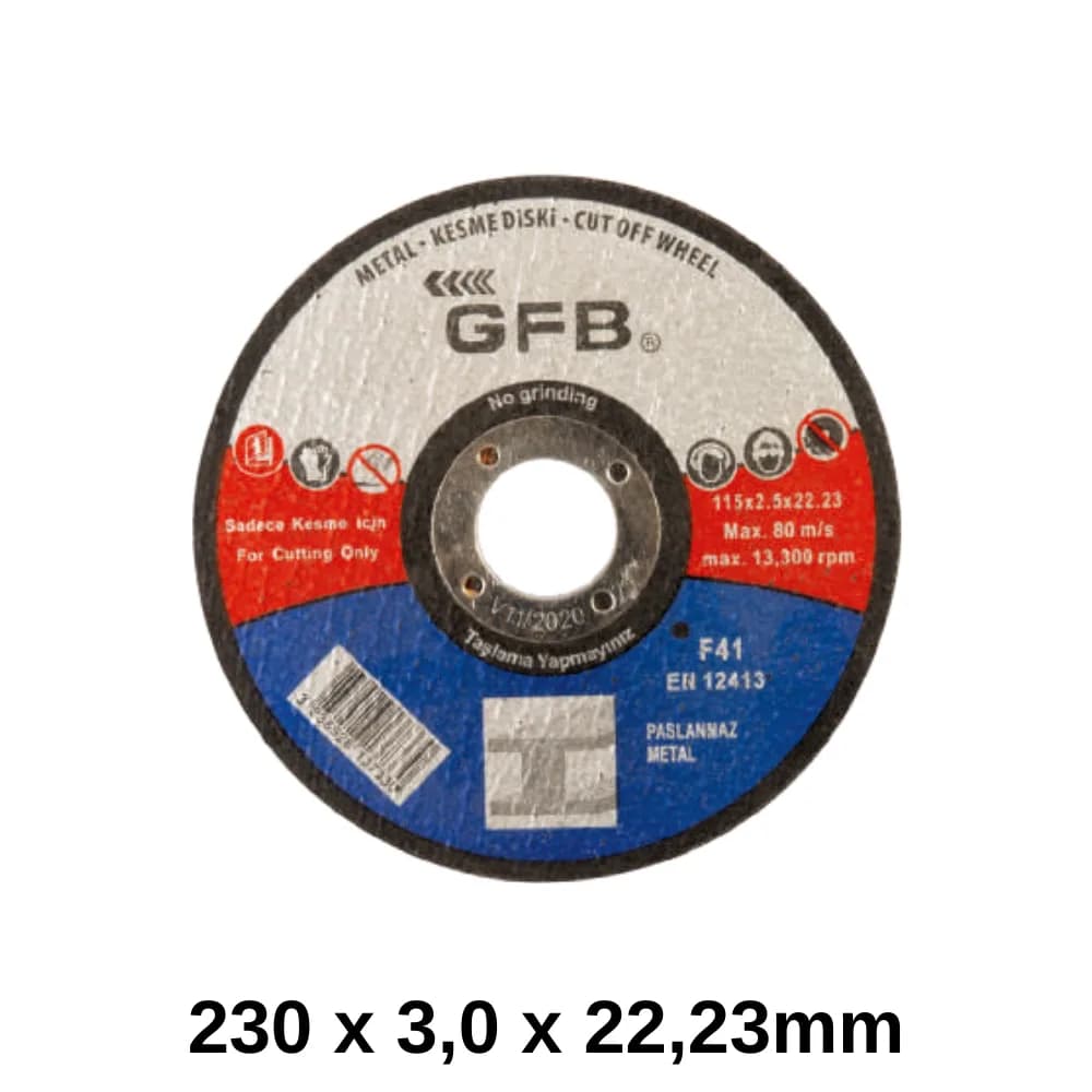 230*3*22,23 Metal Kesme Taş (2357)