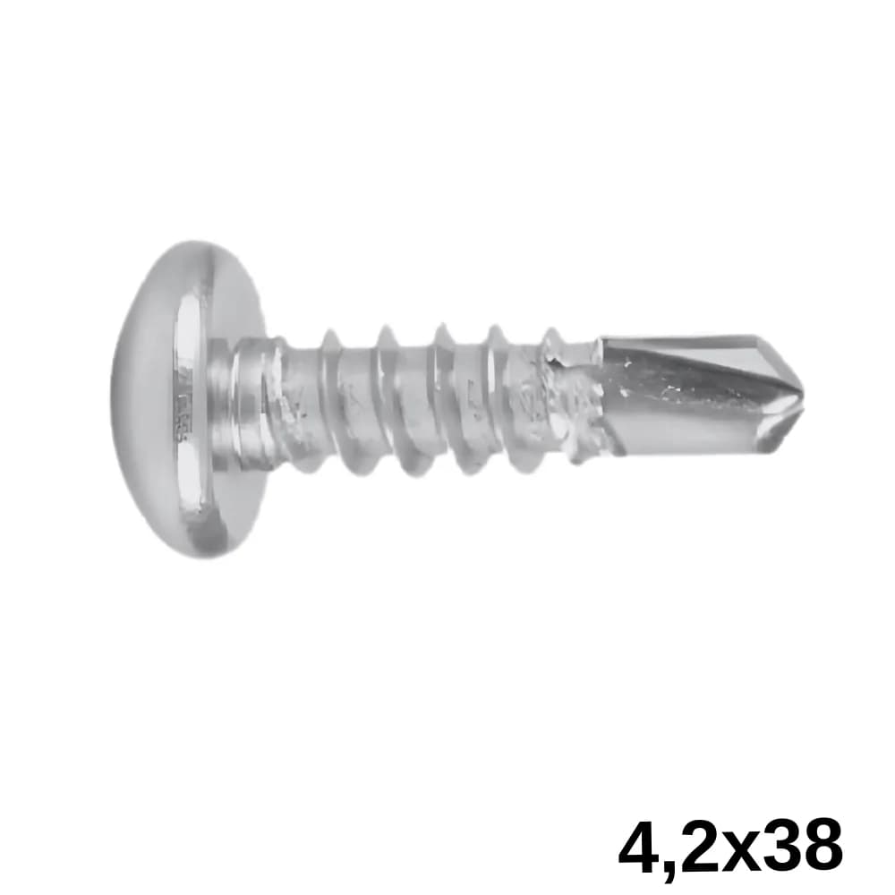 Wax 4,2 X 38 mm Yıldız Silindir Başlı Matkap Uçlu Vida 500 Ad.