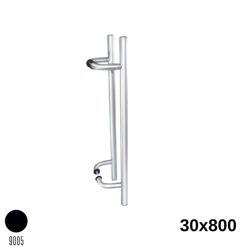 Köşeli H Kol 30X800 mm Siyah