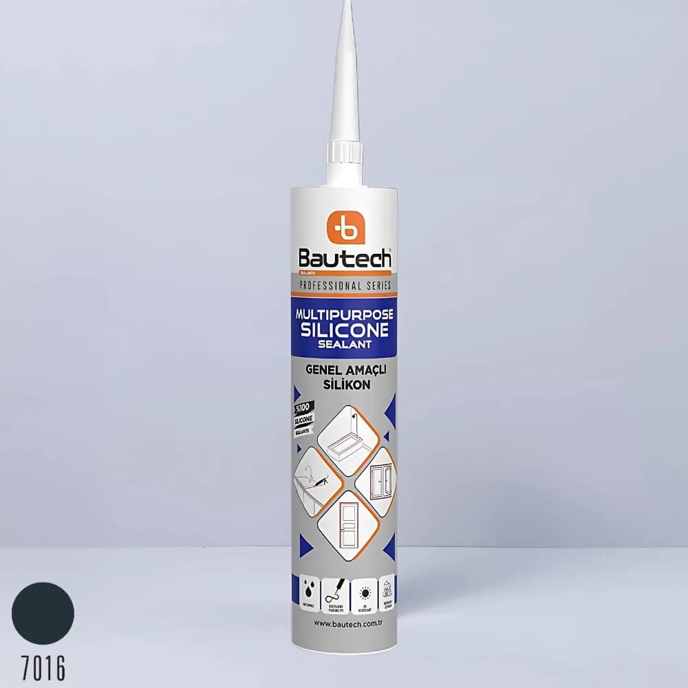 Bautech Silikon 280 gr Antr.Gri