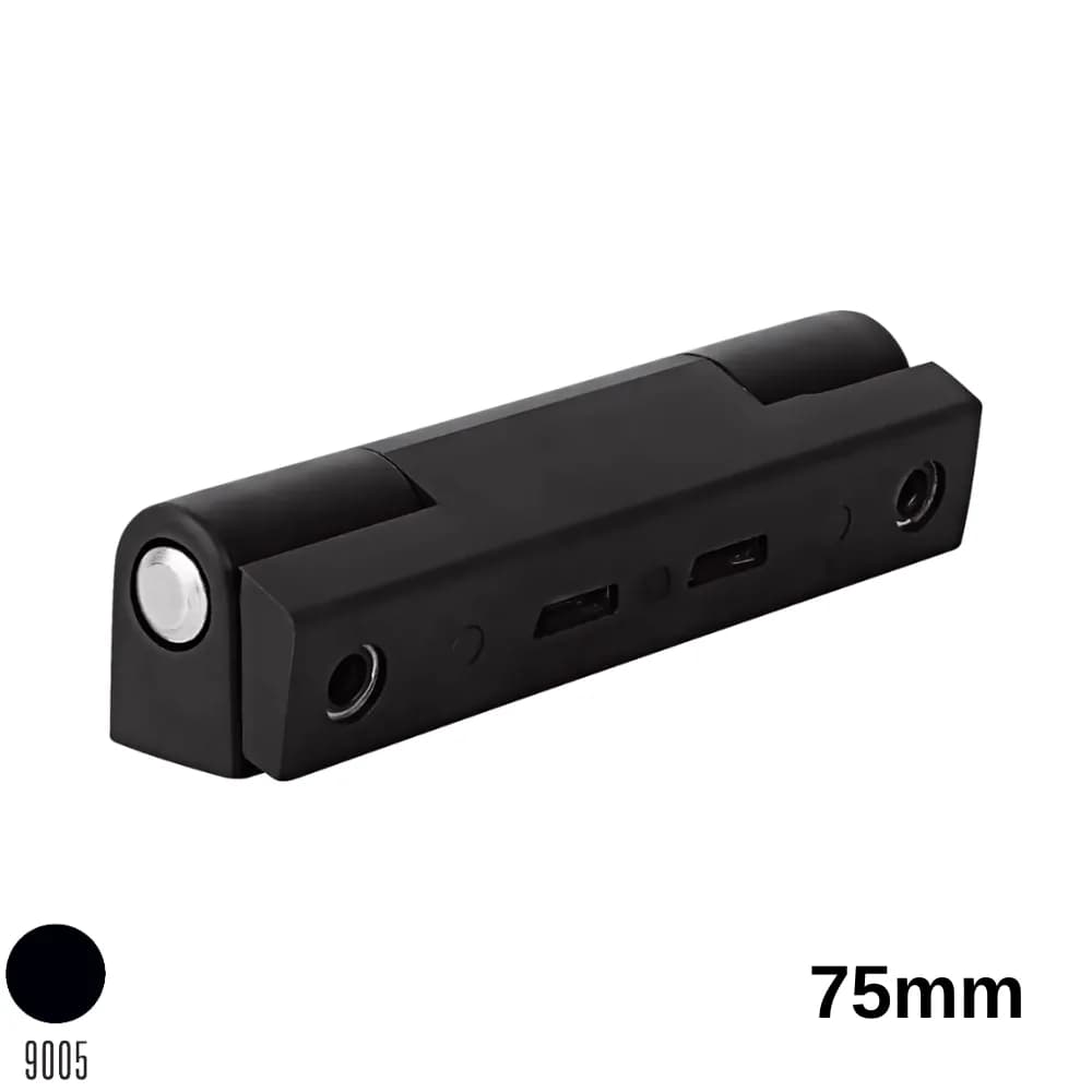 Saç Destekli Plastik Pencere Menteşesi 75 mm Siyah
