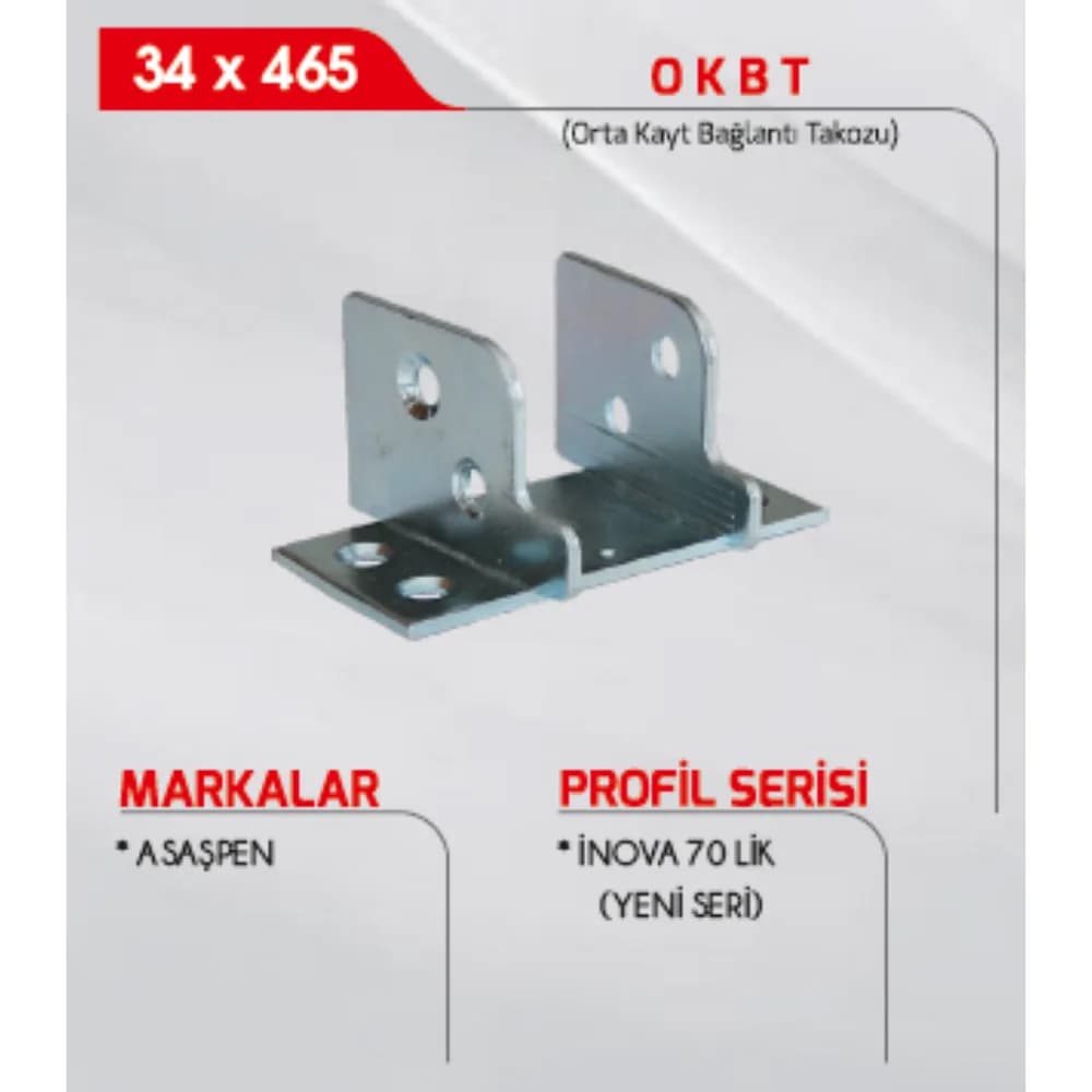 3As Orta Kayıt Takozu 34/465