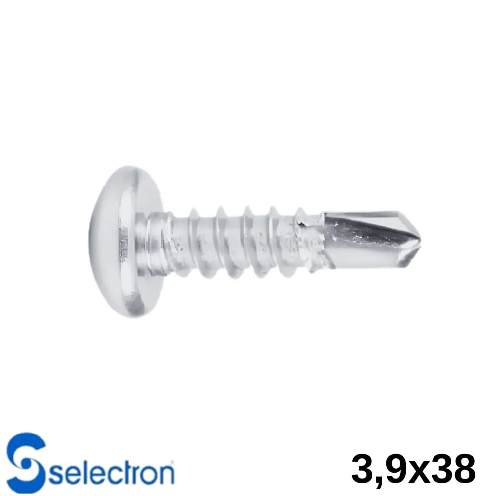 Selectron 3,9 X 38 Yıldız Silindir Başlı Matkap Uçlu Vida 1000 Ad.