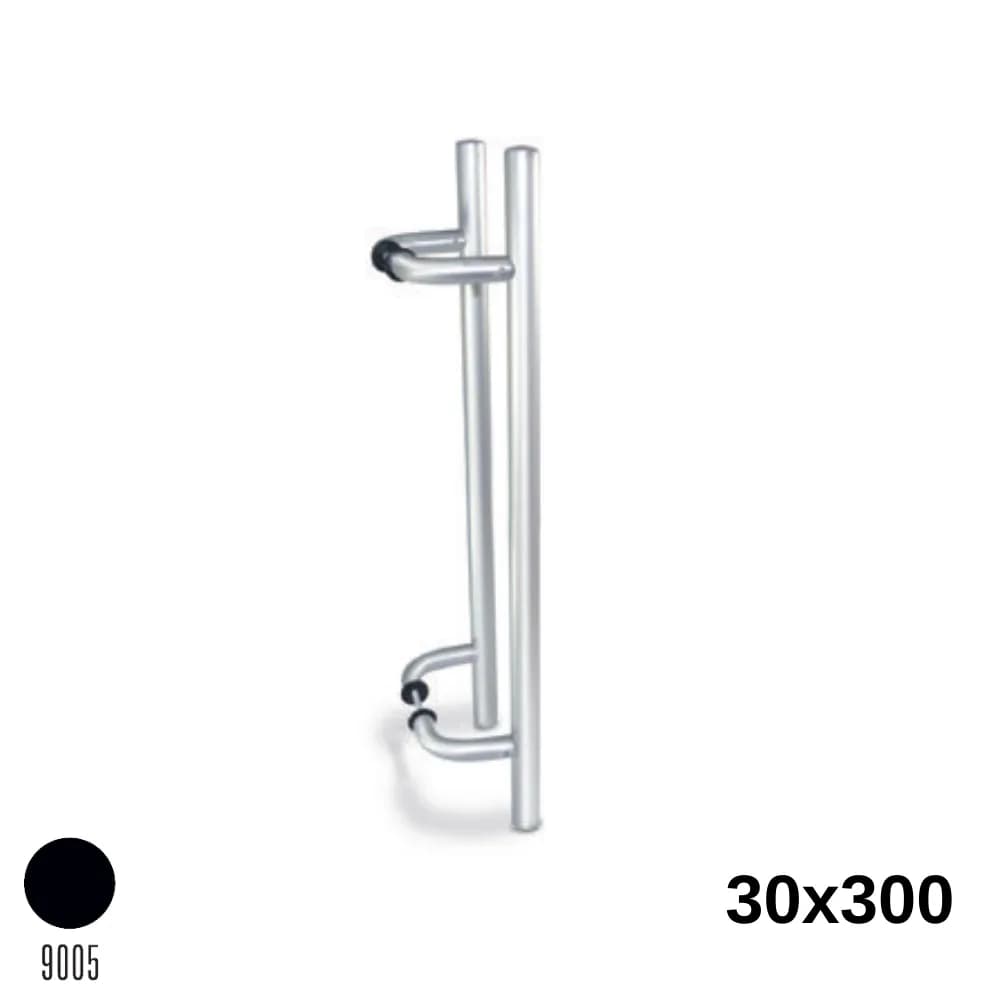 Köşeli H Kol 30X300 mm Siyah
