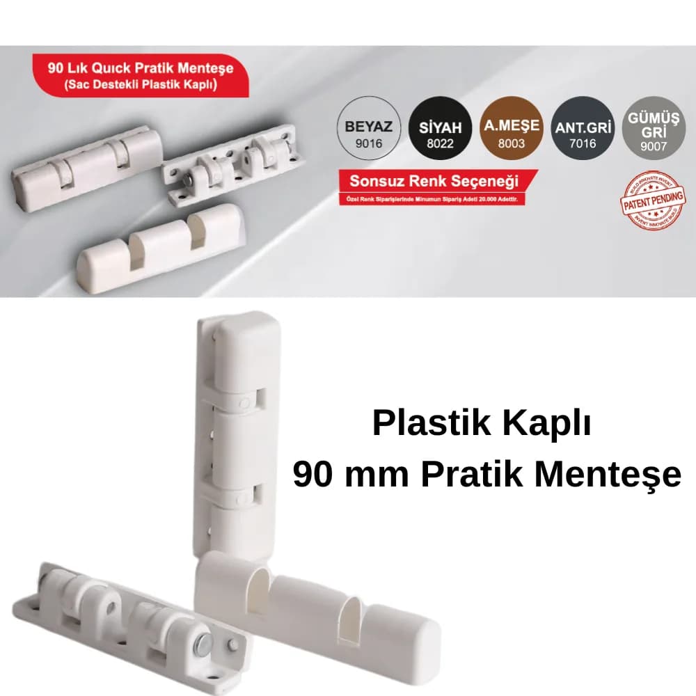 3As 90 mm Plastik Pratik Menteşe Quick A.Meşe