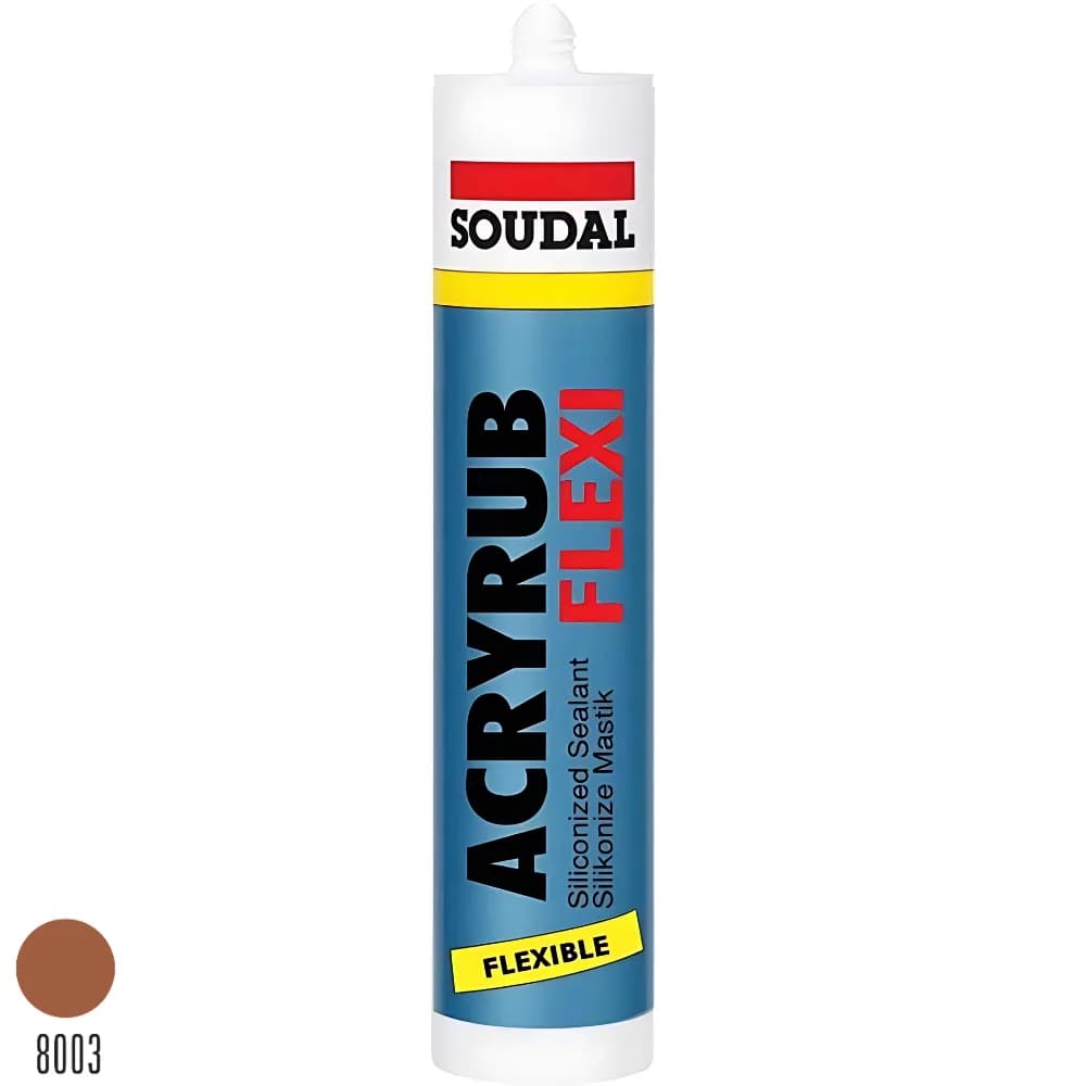 Soudal Acryrub Flexi Silikonize Mastik Altınmeşe 310 ml 114302