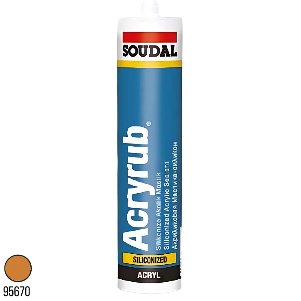 Soudal Acryrub Silikonize Mastik Bronz 500 gr 417568