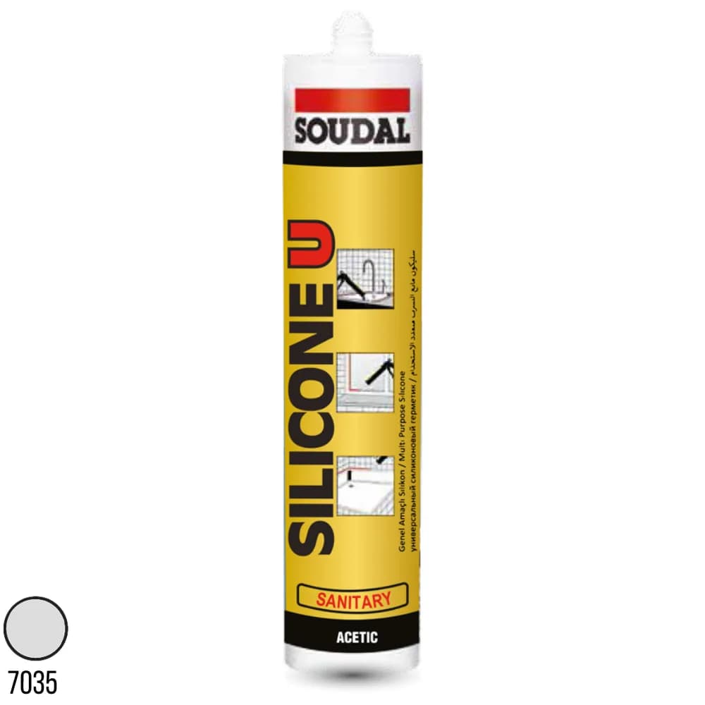 Soudal Silicone U Gri 280 gr 405024