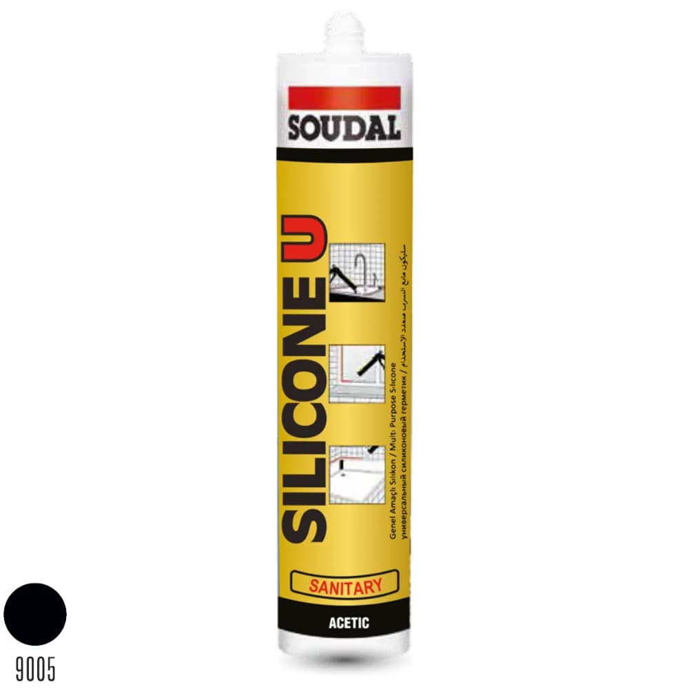 Soudal Silicone U Siyah 280 gr 405023