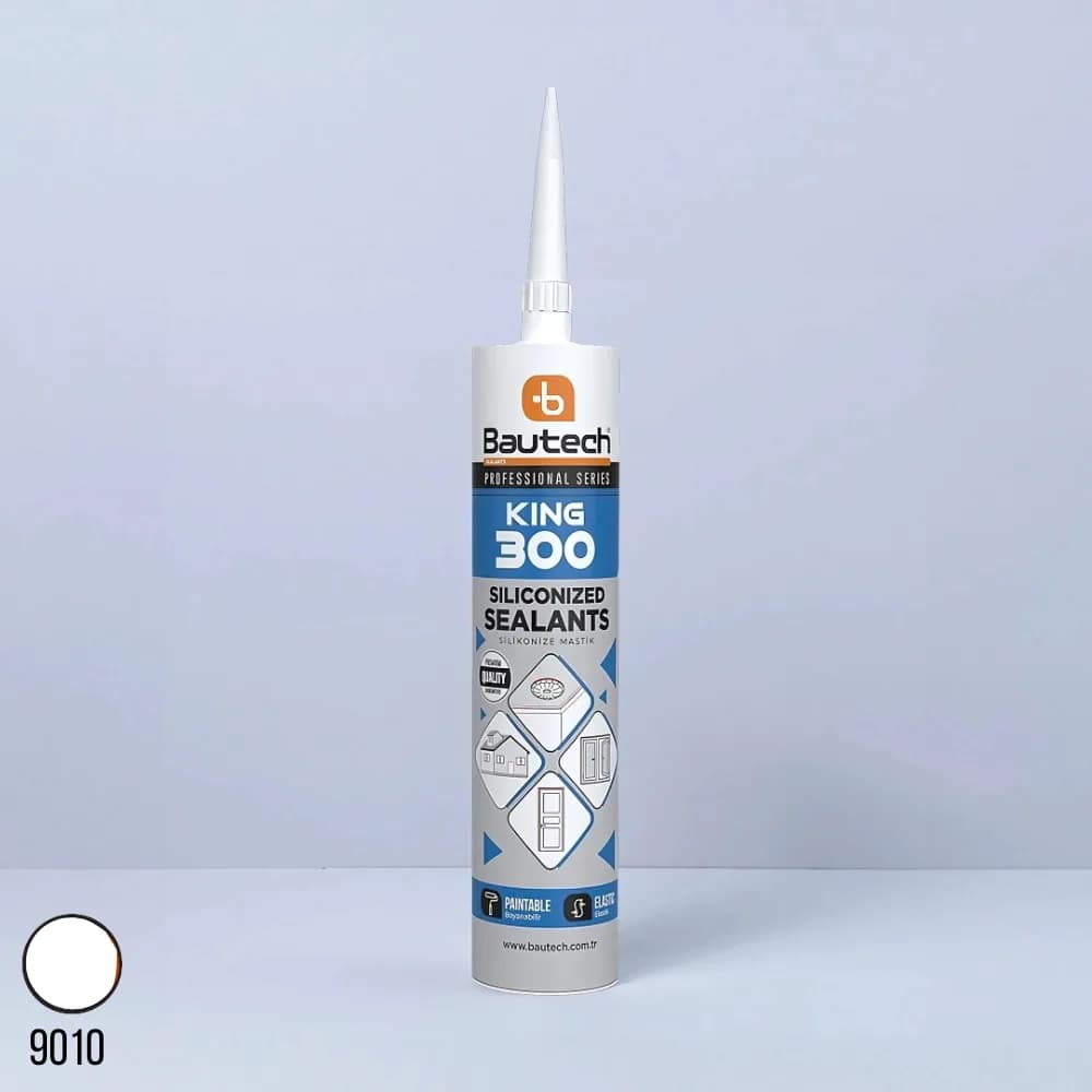 Bautech Silikonize Mastik 500 gr Beyaz