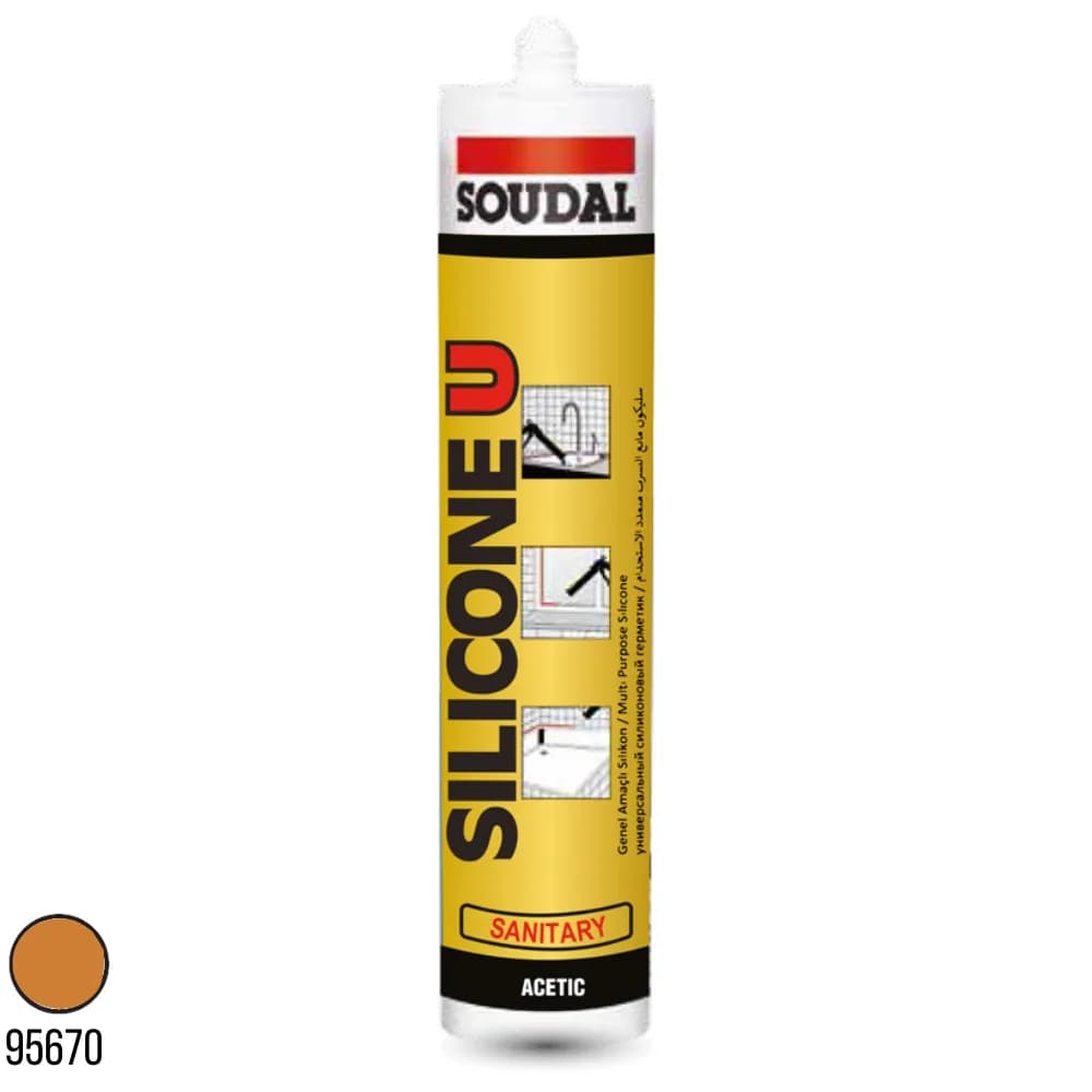 Soudal Silicone U Bronz 280 gr 405026
