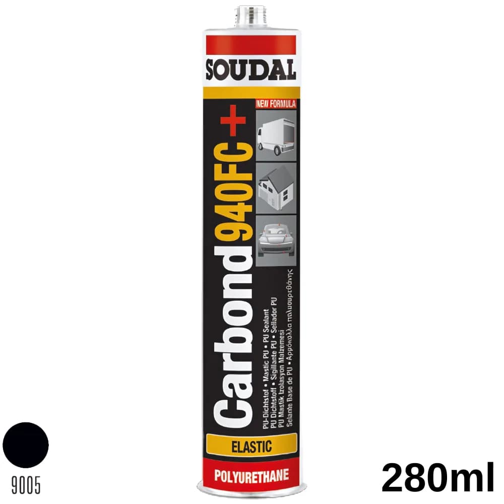 Soudal Carbond 940Fc+ Poliüretan Mastik Siyah 280 ml 161078