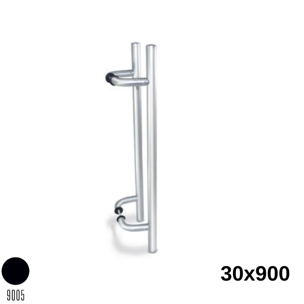 Köşeli H Kol 30X900 mm Siyah